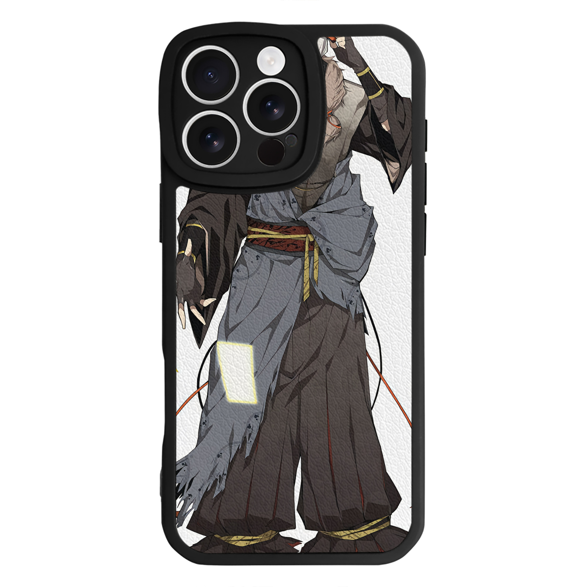 （画像用） 文豪ストレイドッグス Bungo Stray Dogs 【iPhone 16シリーズ対応】シリコンスマホケース（レザー調） 材質：シリコン